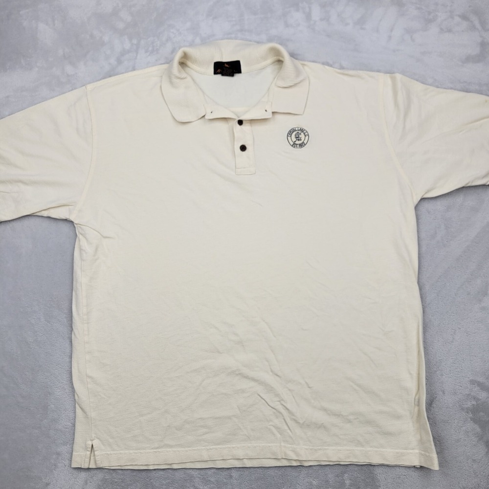 Antigua Golf Shirt Men XL Polo Vintage US Open Crystal Lake‎ Country Club Adult